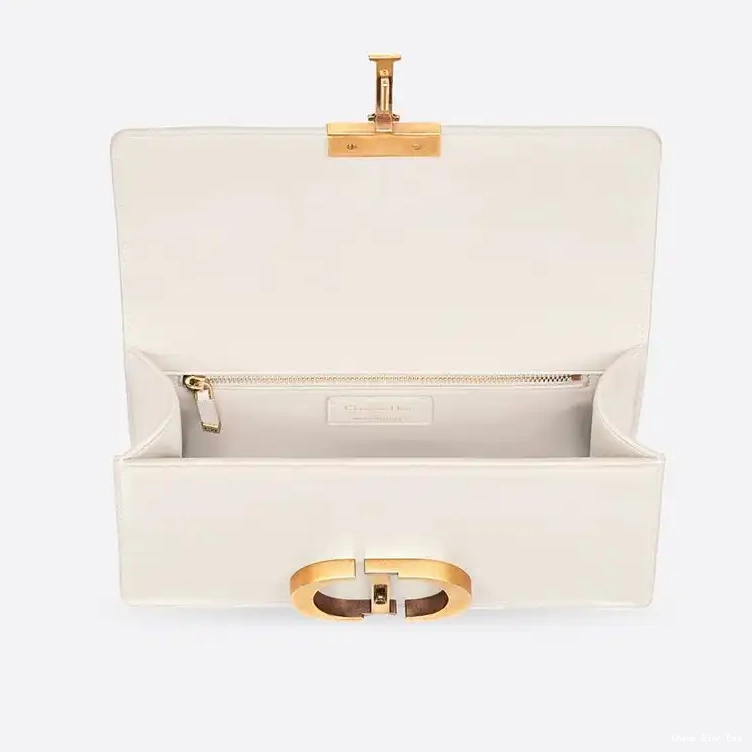 Cheap Dior Bag Calfskin White Box 30 Bag Dior Montaigne 0504